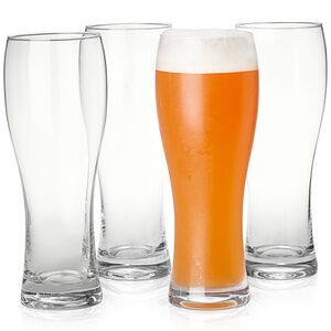 Hotel Collection Stemless Beer Glasses Set of 4 New